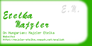 etelka majzler business card